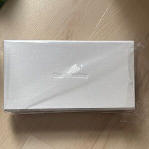 White Linen Box 4x6 Photo and USB Box